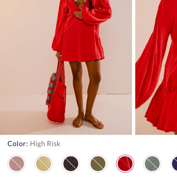 Free People Red Bayside Mini - Picture 6 of 6